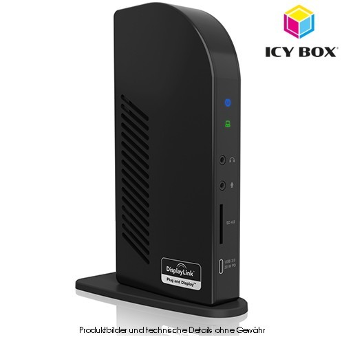 ICYBOX IB-DK2256AC Docking 3x HDMI, 3x DP, 4x USB 3.2
