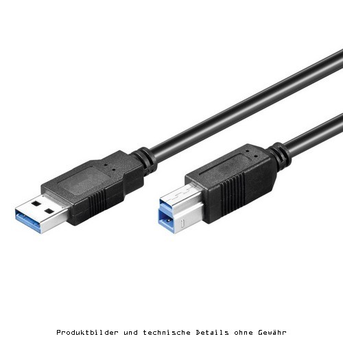 USB 3.0 Anschlußkabel 5m A-B St/St