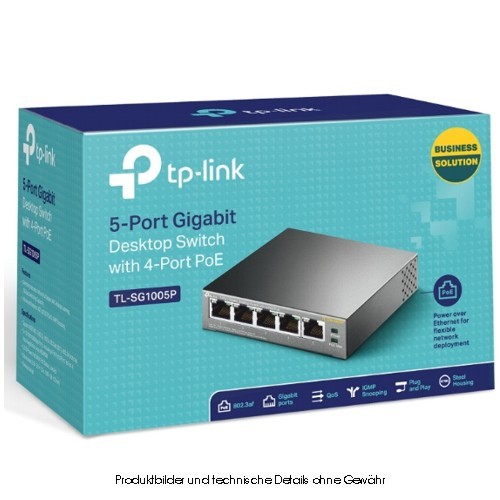 TP-Link TL-SG1005P PoE(56W) Switch unmanaged