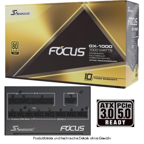 Seasonic Focus GX-1000 - 1000 W ATX 3.0