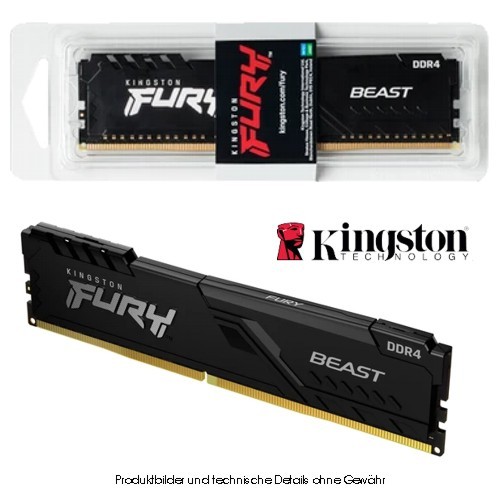 Kingston Fury Beast 16GB 3200MHz DDR4 CL16