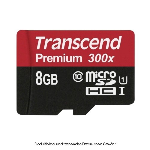 Transcend micro SDHC Card 8GB Class 10 UHS-1
