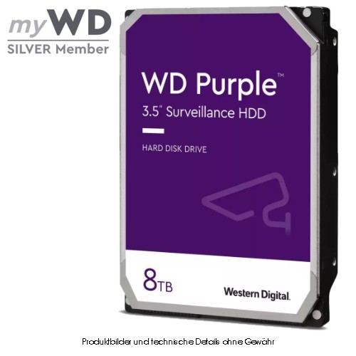 WD Purple WD 84PURZ - Festplatte - 8 TB