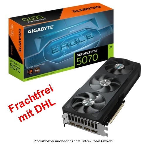 Gigabyte GF RTX 5070 Eagle OC SFF 12GB GDDR7, HDMI, 3x DP
