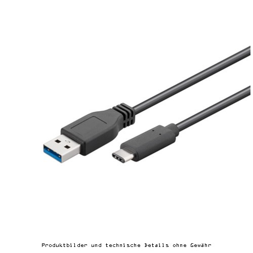 USB 3.0 Anschlußkabel 1m auf USB-C