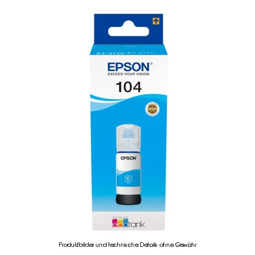 Epson EcoTank 104 - 65 ml - Cyan - original