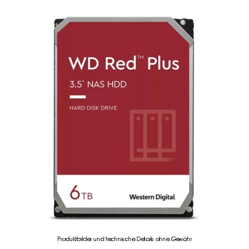 WD Red Plus WD60EFPX 6TB SATA 6Gb/s SOHO-NAS CMR