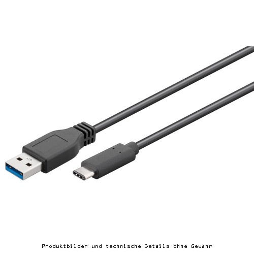 USB 3.0 Anschlußkabel 15 cm auf USB-C
