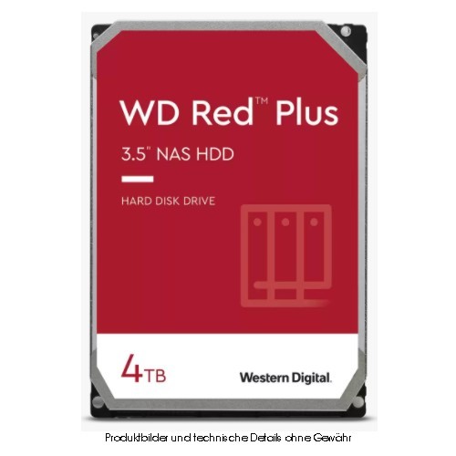 WD Red Plus WD40EFPX 4TB SATA 6Gb/s SOHO-NAS CMR