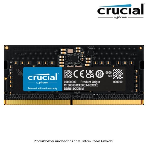 -Crucial 8GB SO DDR5 4800 (PC5-38400)