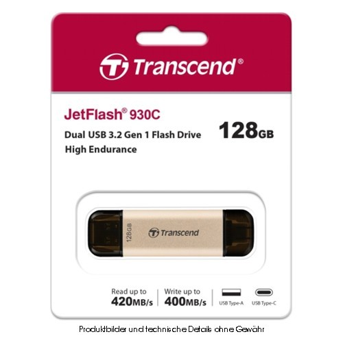 Transcend JetFlash 930C 128GB USB 3.2 Gen 1
